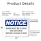Signmission Door Must Be Closed And Secured Before Leaving, 24 in W x Rectangle, Plastic OS-2PACK-NS-P-1824-L-11498 - alternate 2